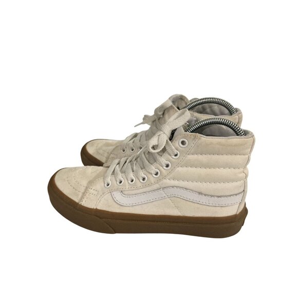 Vans Off The Wall unisex size Women 5 youth 3.5 White skate Hi-Top Sneakers shoe - Picture 3 of 8